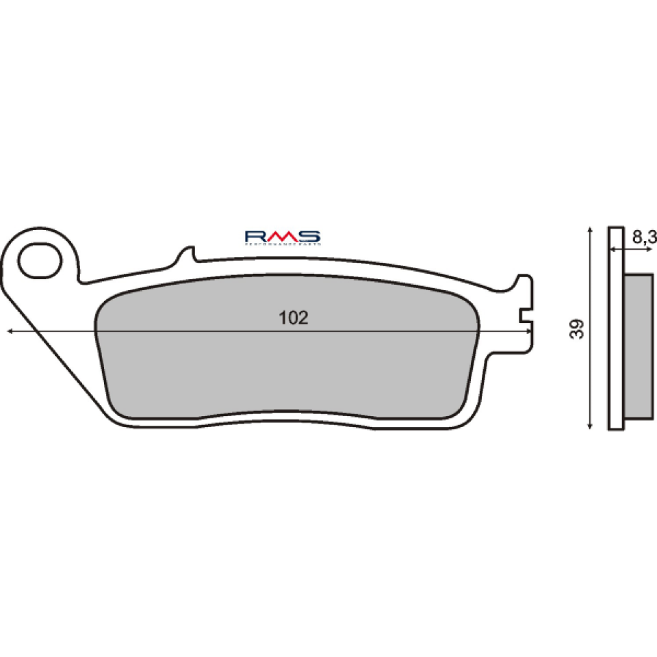 Plaquette de frein RMS pour Moto Triumph 865 Bonneville Efi 2008 à 2015 AV / Vin >463261 Neuf