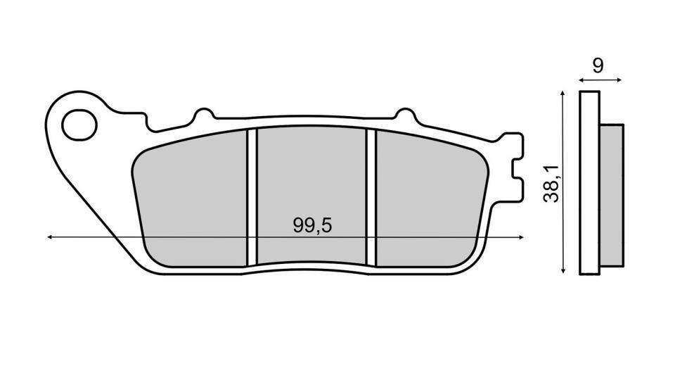 Plaquette de frein RMS pour Moto Honda 1200 VFR 2010 à 2016 SC63A / AR Neuf