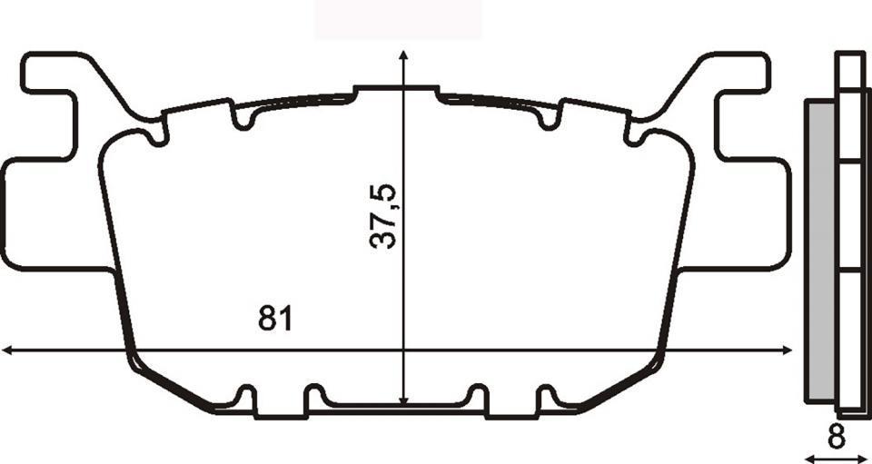 Plaquette de frein RMS pour Auto Neuf