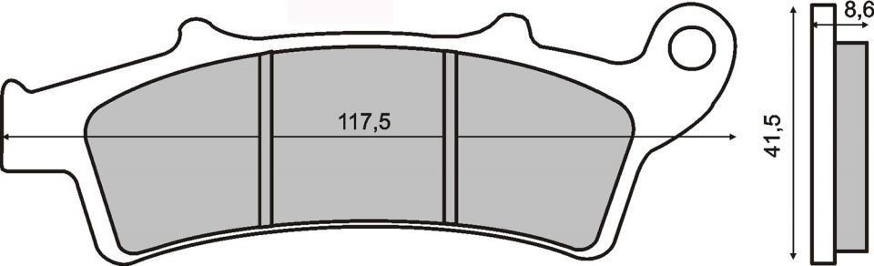Plaquette de frein RMS pour Scooter Kymco 125 X-Town 2020 W325B0 / AV Neuf