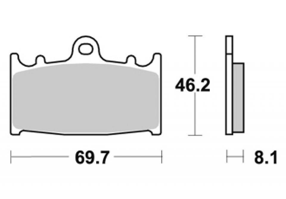 Plaquette de frein AP Racing pour Auto LMP231ST Neuf