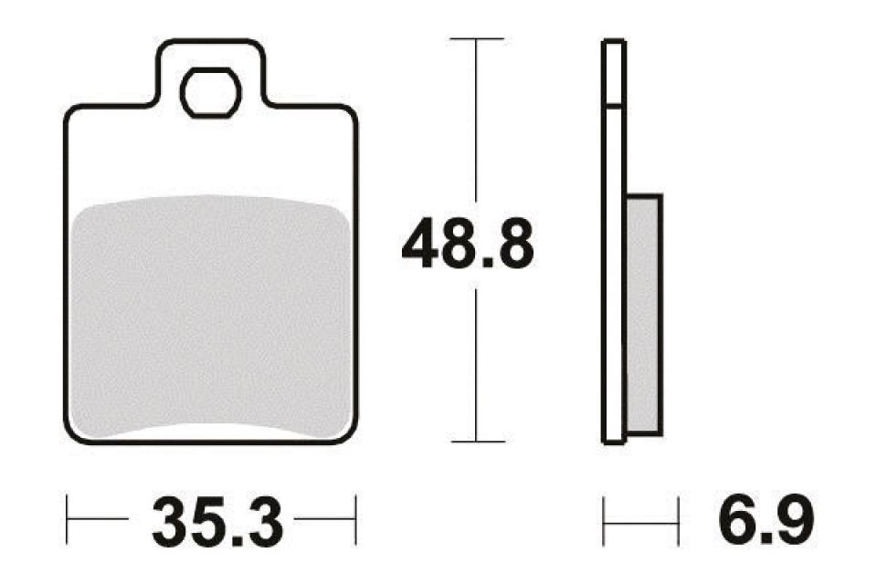 Plaquette de frein Perftec pour Moto Generic 50 Toxic 2007 AR Neuf