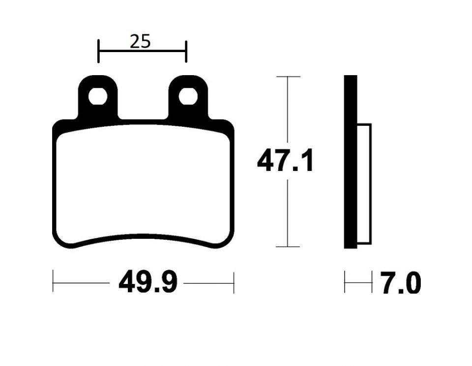 Plaquette de frein Tecnium pour Moto Sherco 125 Sm 1.25 I F Black Panther 2010 à 2011 AR Neuf