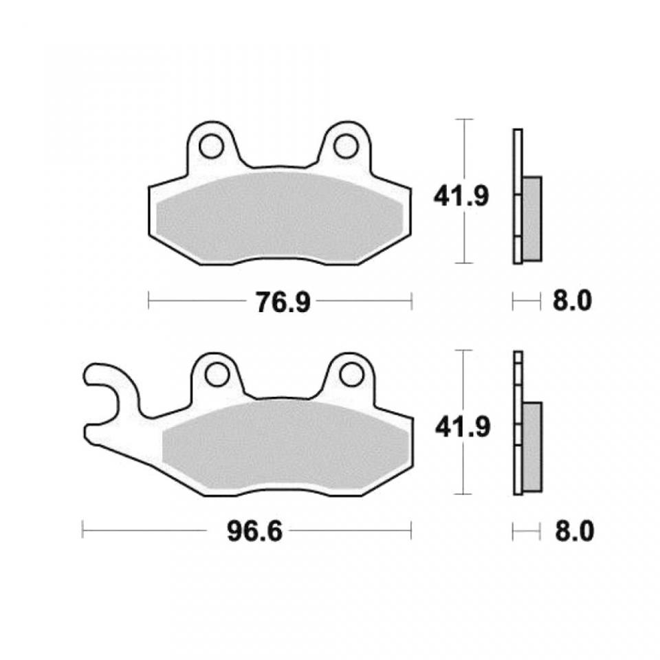 Plaquette de frein Tecnium pour Quad Triton 170 Adventurer 2003 à 2005 AR Neuf