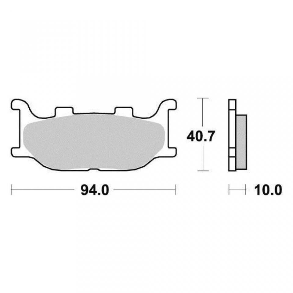 Plaquette de frein Tecnium pour Scooter TGB 125 X-Motion Ie 2008 à 2012 AR Neuf
