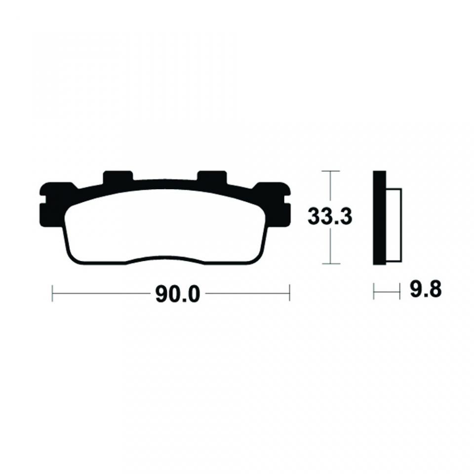 Plaquette de frein Tecnium pour scooter Kawasaki 300 J 2014-2015 AR Neuf