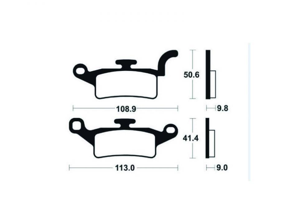 Plaquette de frein Tecnium pour scooter Yamaha 125 Yw Bw-S 4T 2010-2012 AV Neuf