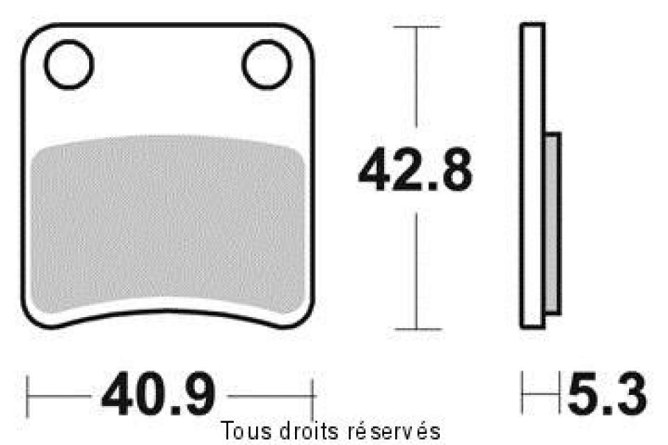 Plaquette de frein Tecnium pour scooter Piaggio 125 MP3 Yourban 2011-2013 AR Neuf