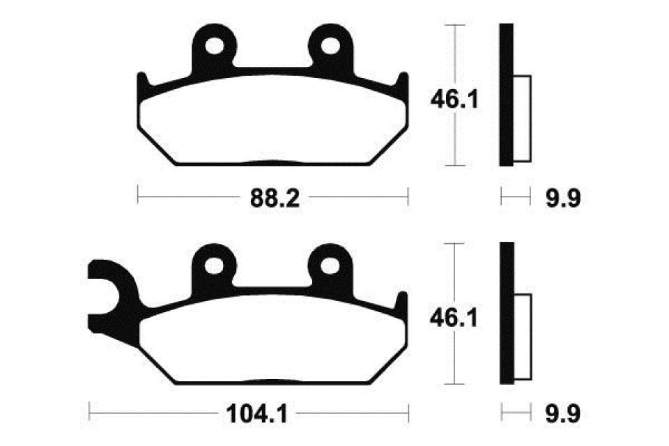 Plaquette de frein Tecnium pour moto MBK 50 Xpower 1993-2002 ME150 Neuf