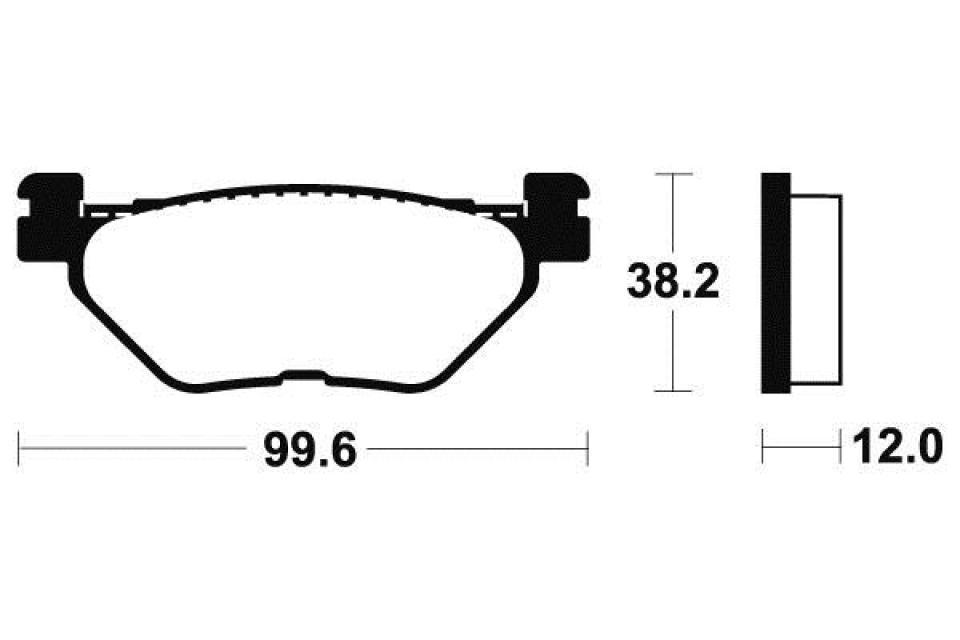 Plaquette de frein Tecnium pour scooter Yamaha 500 Xp T-Max 2001-2003 AR Neuf