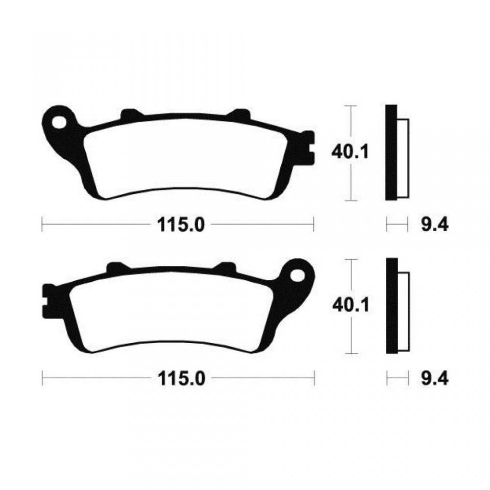 Plaquette de frein Tecnium pour Moto Kawasaki 650 Vulcan S 2015 à 2016 AV Neuf