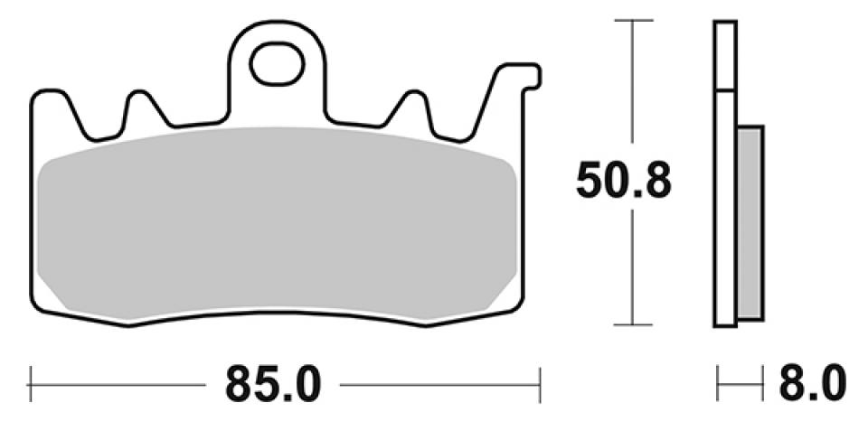 Plaquette de frein Perftec pour Moto Fantic 500 CABALLERO SCRAMBLER 2019 à 2022 AVG / AVD Neuf