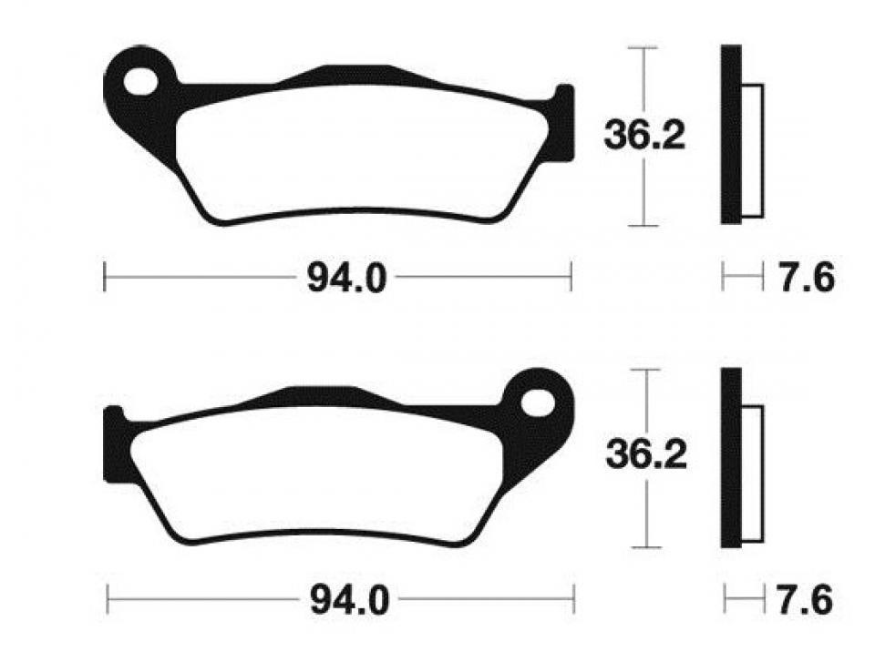 Plaquette de frein Brembo pour scooter Yamaha 125 Yp Majesty 1998-2010 AV Neuf