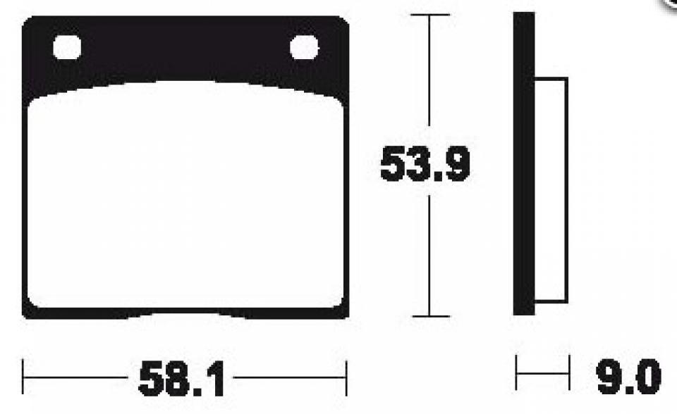 Plaquette de frein AR Tecnium MA12 pour moto Suzuki 1100 GSX-E 1980 à 1986 Neuf