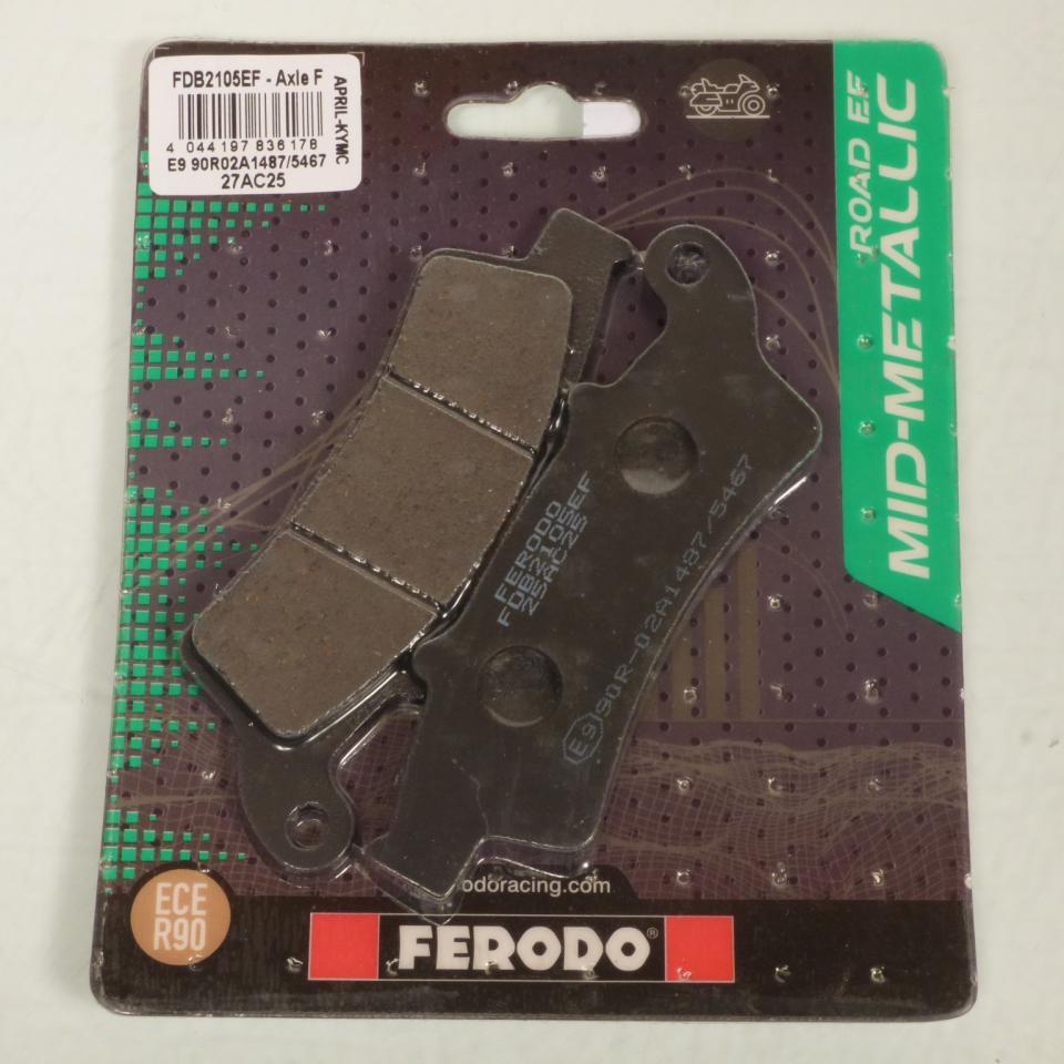 Plaquette de frein Ferodo pour Scooter Aprilia 125 Atlantic 2006 à 2012 SPD00/SPE00 / AV / FDB2105EF Neuf
