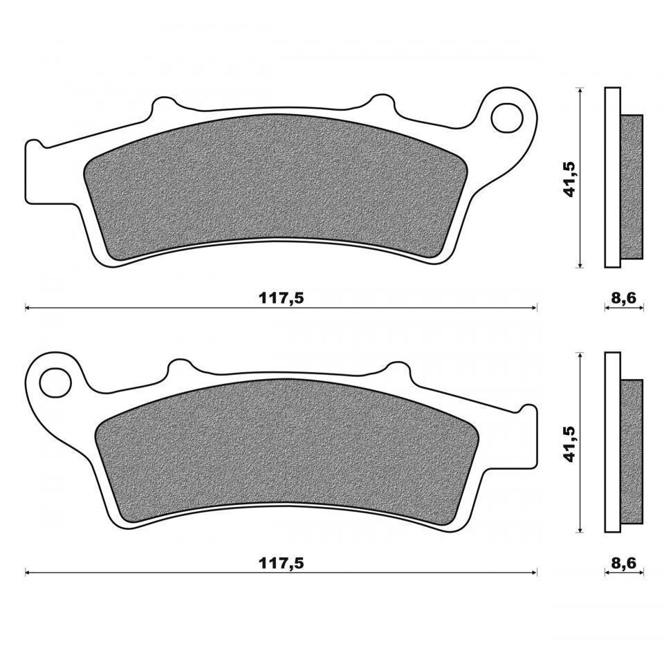 Plaquette de frein Newfren pour Scooter Piaggio 350 Beverly Tourer Sport Après 2012 Neuf