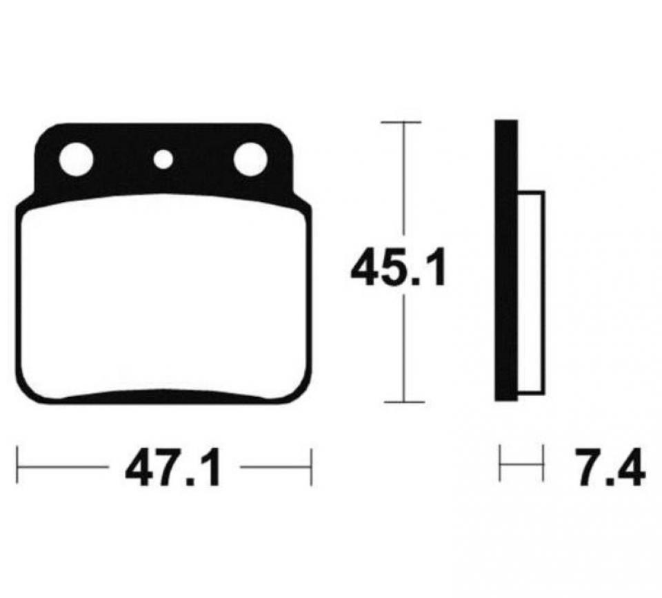 Plaquette de frein Tecnium pour Quad Suzuki 450 LTR 2006-2012 MO149 Neuf