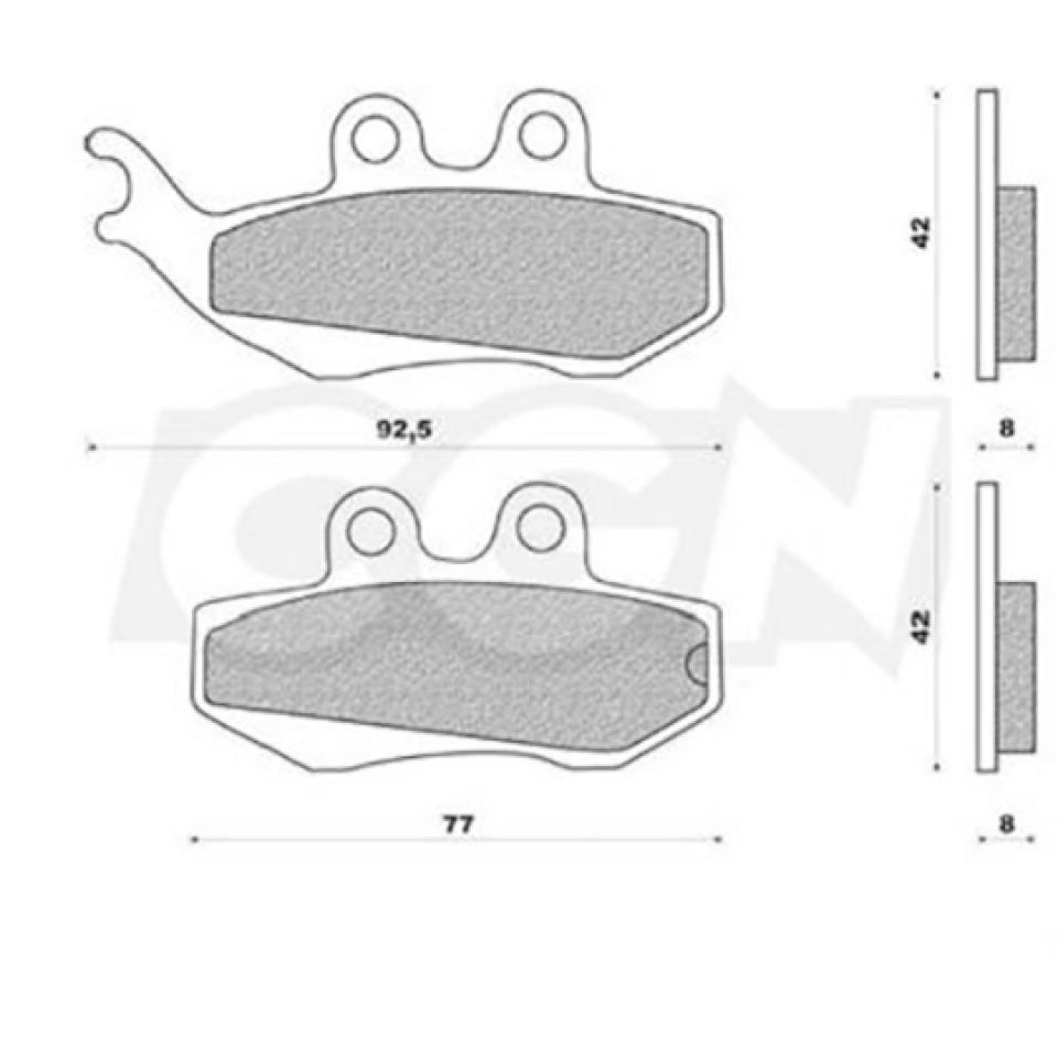 Plaquette de frein Teknix pour Mobylette Yamaha 50 DT Supermotard 2003 à 2011 Neuf