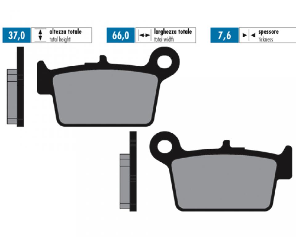 Plaquette de frein Polini pour moto Beta 50 RR motard 2013 à 2018 174.0125 Neuf