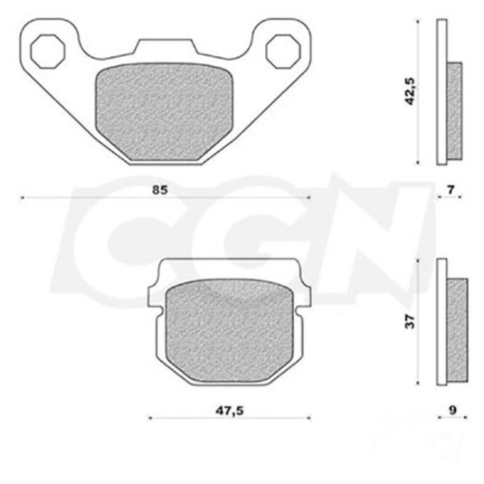 Plaquette de frein Doppler pour moto Zero DS 2010 à 2012 Neuf