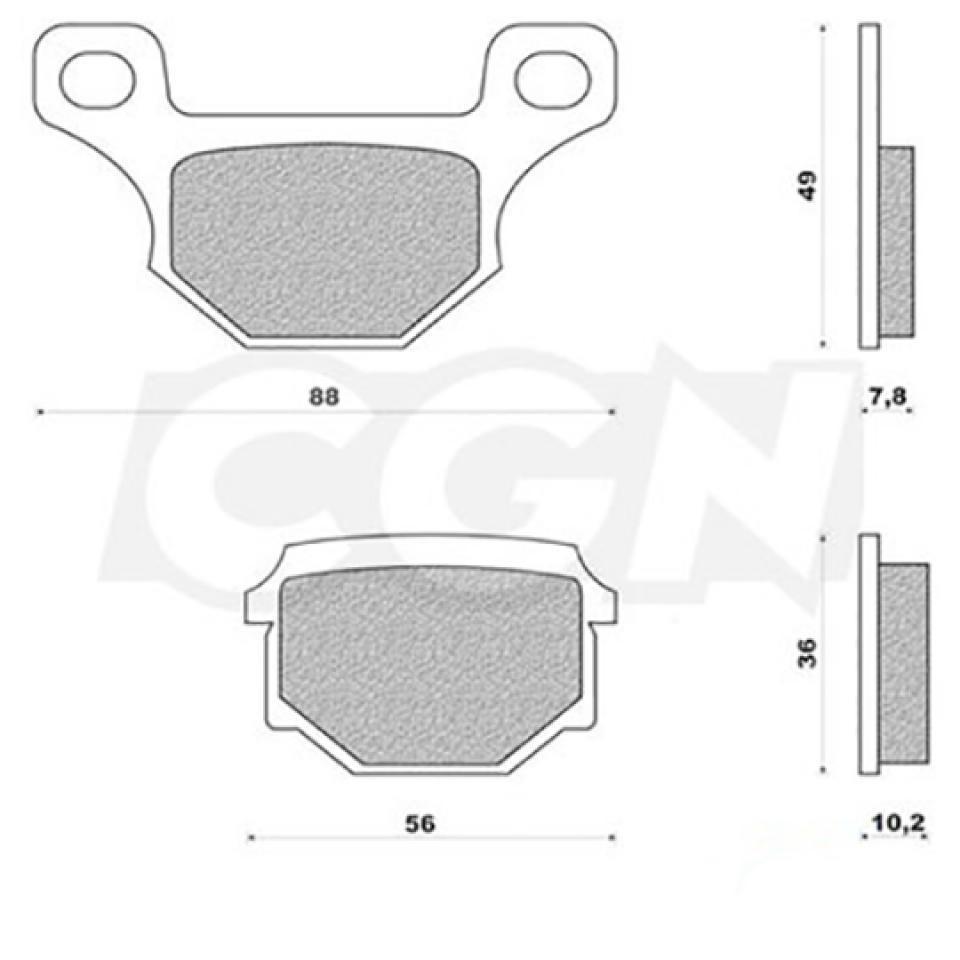 Plaquette de frein Doppler pour Scooter TGB 125 409 F Après 2006 Neuf