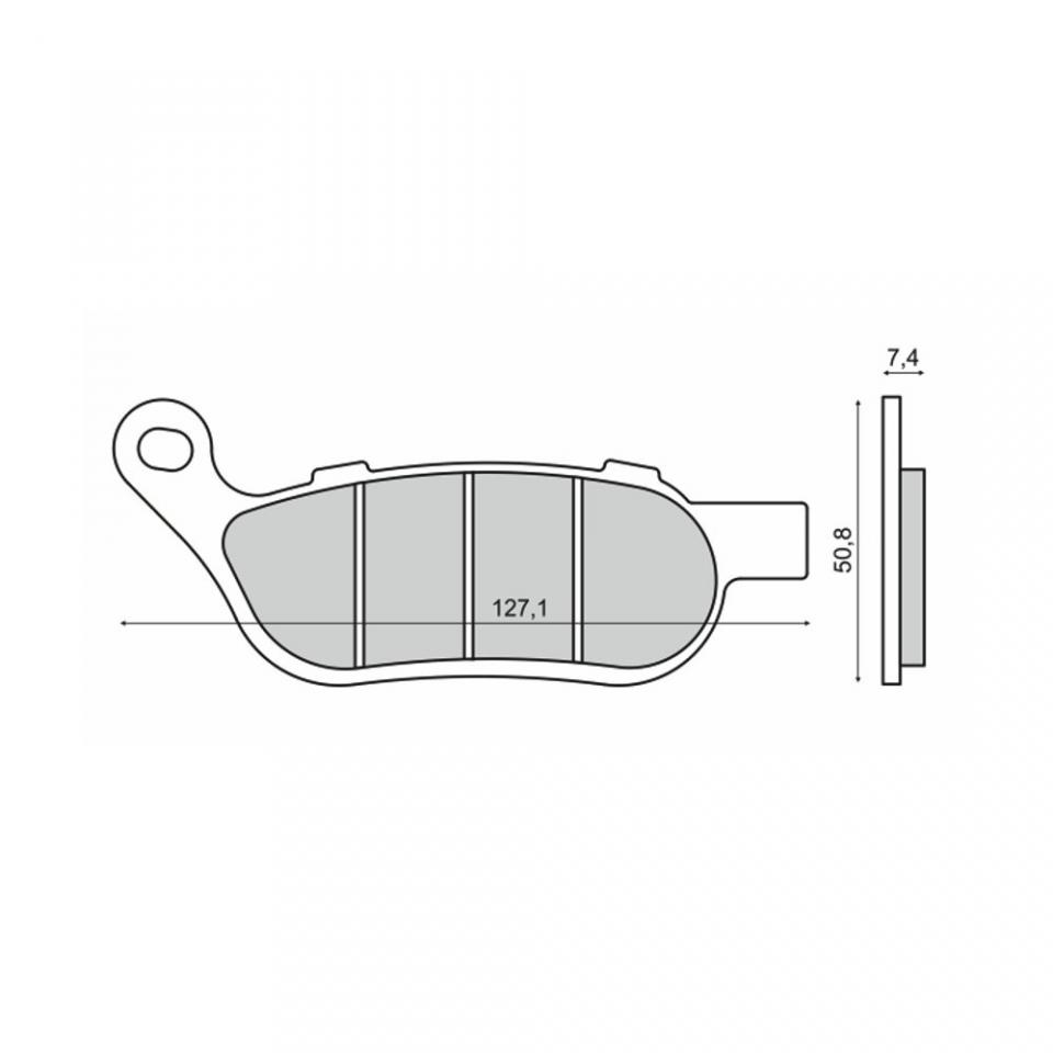 Plaquette de frein Sinter pour Moto Harley Davidson 1584 Fxdf 2012 GY4 / AR Neuf