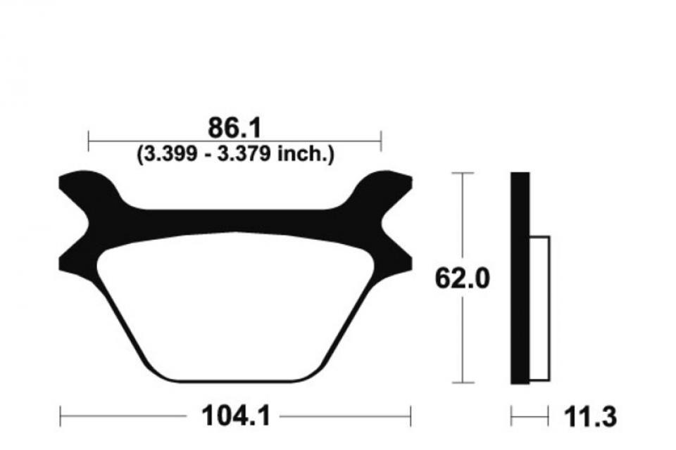 Plaquette de frein Ferodo pour moto Harley Davidson 1340 FLSTF Fat Boy 1990 à 1999 AR / FDB2001P Neuf