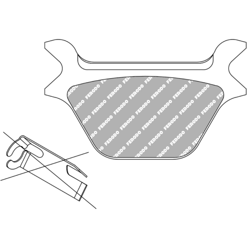 Plaquette de frein Ferodo pour Moto Husqvarna 630 SMR 2003 à 2008 AV Neuf