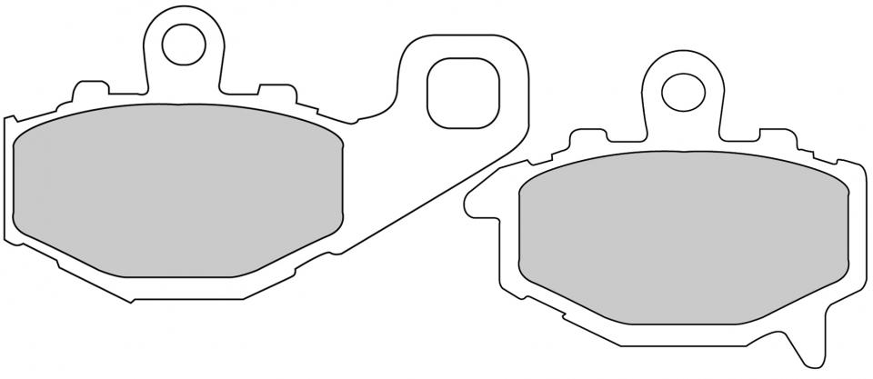 Plaquette de frein Ferodo pour Moto Kawasaki 550 ZR Zephyr 1994 à 1999 AR / FDB2012ST Neuf