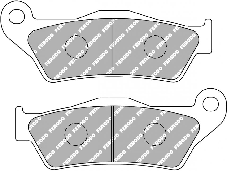 Plaquette de frein Ferodo pour Moto TM 100 MX 2014 à 2015 AV Neuf