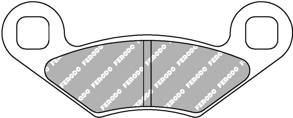 Plaquette de frein Ferodo pour Quad Polaris 600 Sportsman 2003 à 2005 AV Neuf