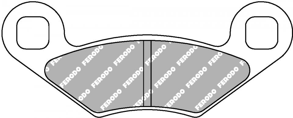 Plaquette de frein Ferodo pour Quad Polaris 350 Trail boss 1990 à 1992 AV Neuf