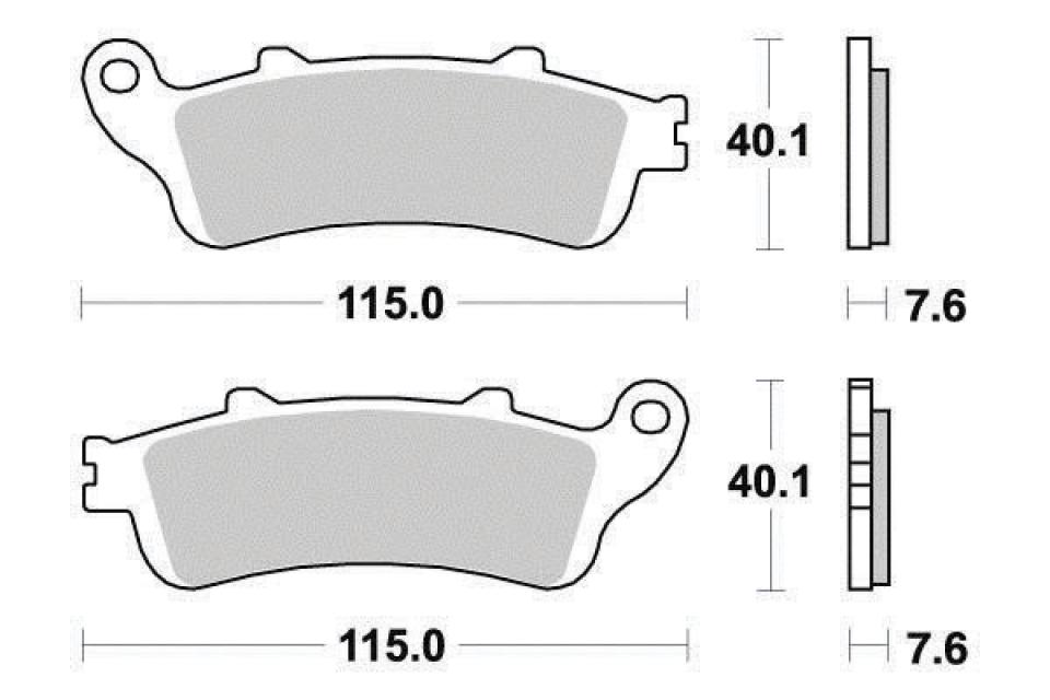 Plaquette de frein Ferodo pour Moto Honda 1800 Gl F A Gold Wing 2001 à 2017 AVG / AVD / AR Neuf