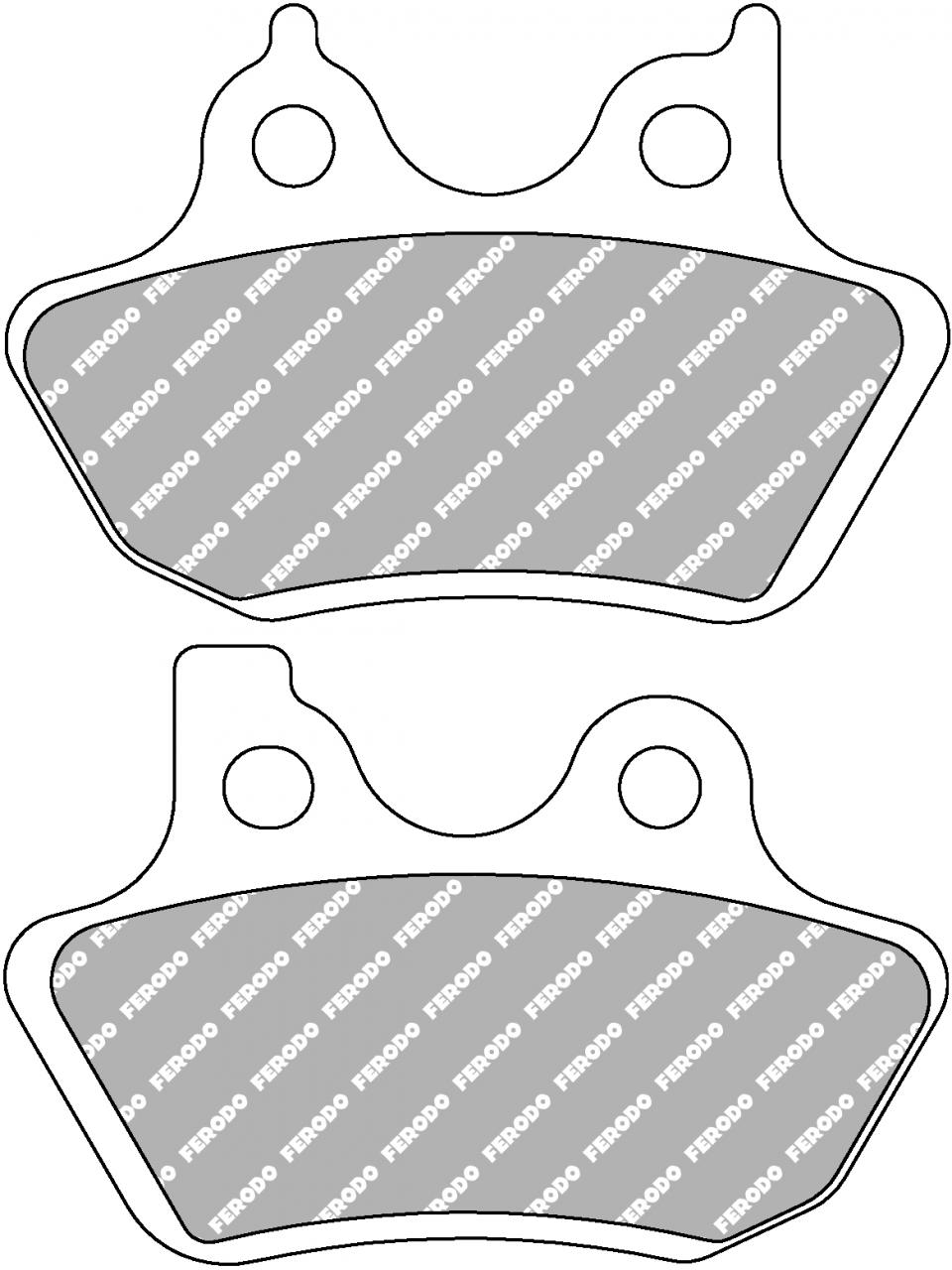 Plaquette de frein Ferodo pour Moto Harley Davidson 1450 Fxd Series Dyna 2000 à 2007 AV / AR Neuf