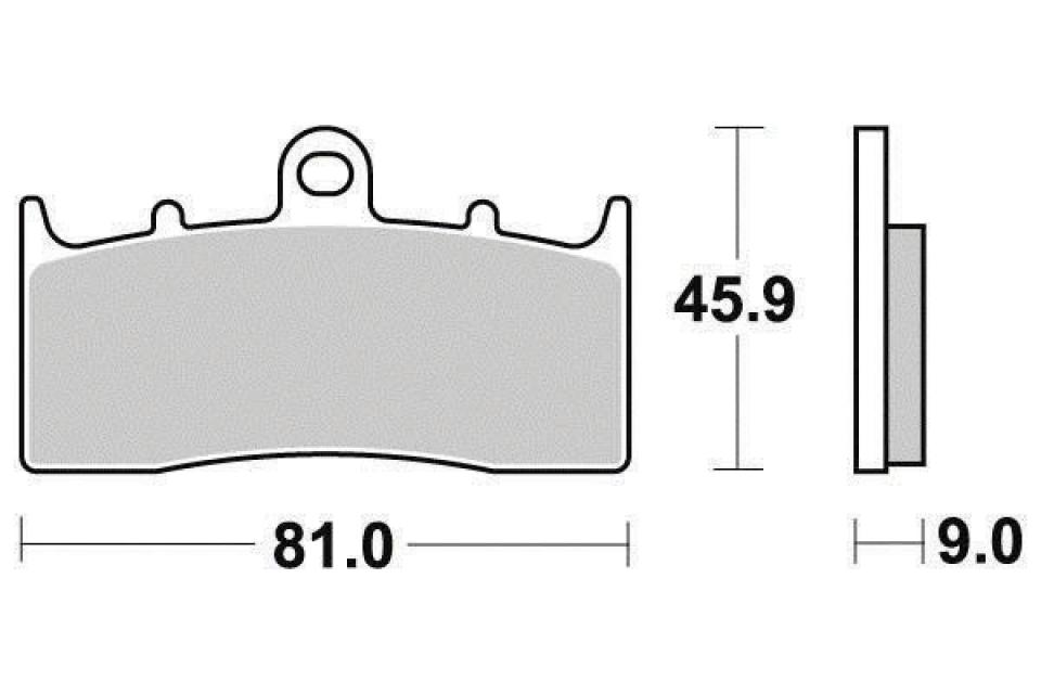 Plaquette de frein Ferodo pour Moto BMW 1200 R Cl Abs 2003 à 2006 AVG / AVD Neuf