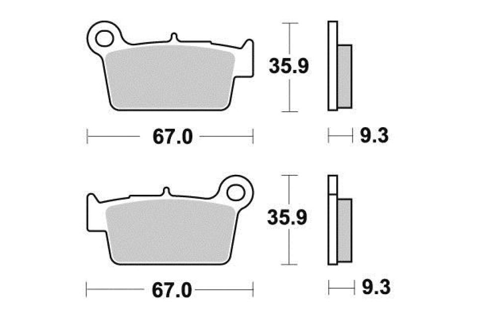 Plaquette de frein Ferodo pour Moto TM 530 MX 2015 AR Neuf