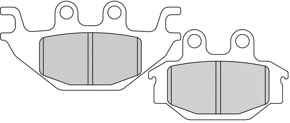 Plaquette de frein Ferodo pour Quad TGB 550 GUNNER R EPS 2013 AV / AR Neuf