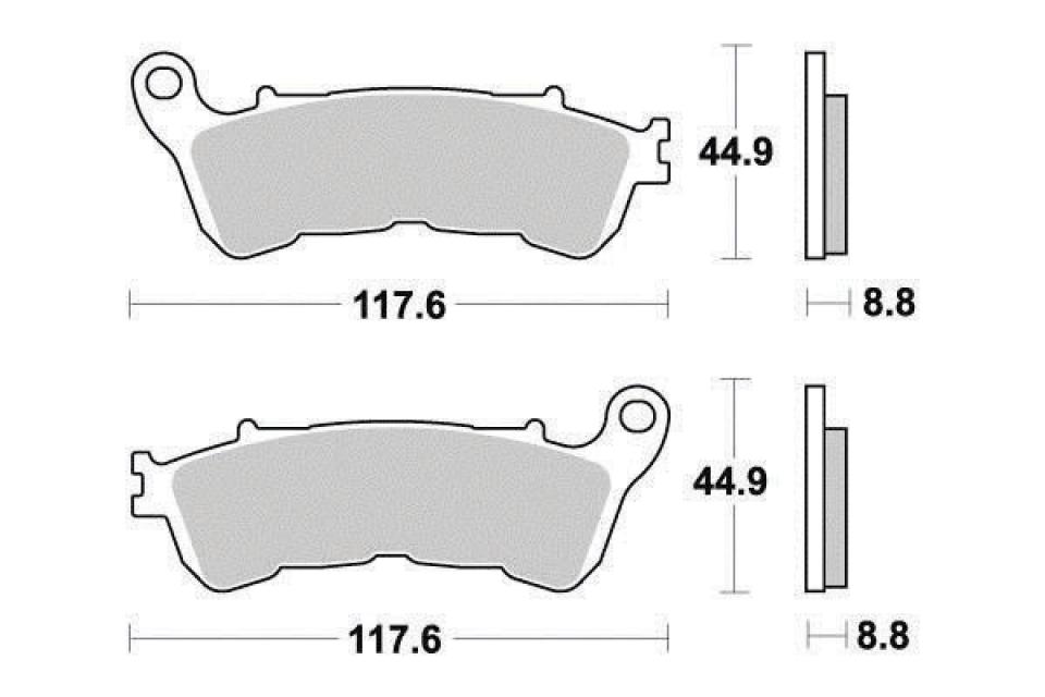 Plaquette de frein Ferodo pour Moto Honda 600 Cb Fa Hornet Avec Abs 2007 à 2014 AVG / AVD Neuf