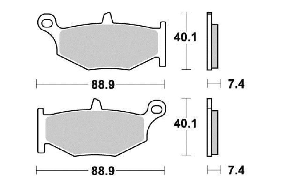 Plaquette frein Ferodo pour moto Suzuki 1340 GSX b-king B9111/B9211 AR FDB2213P