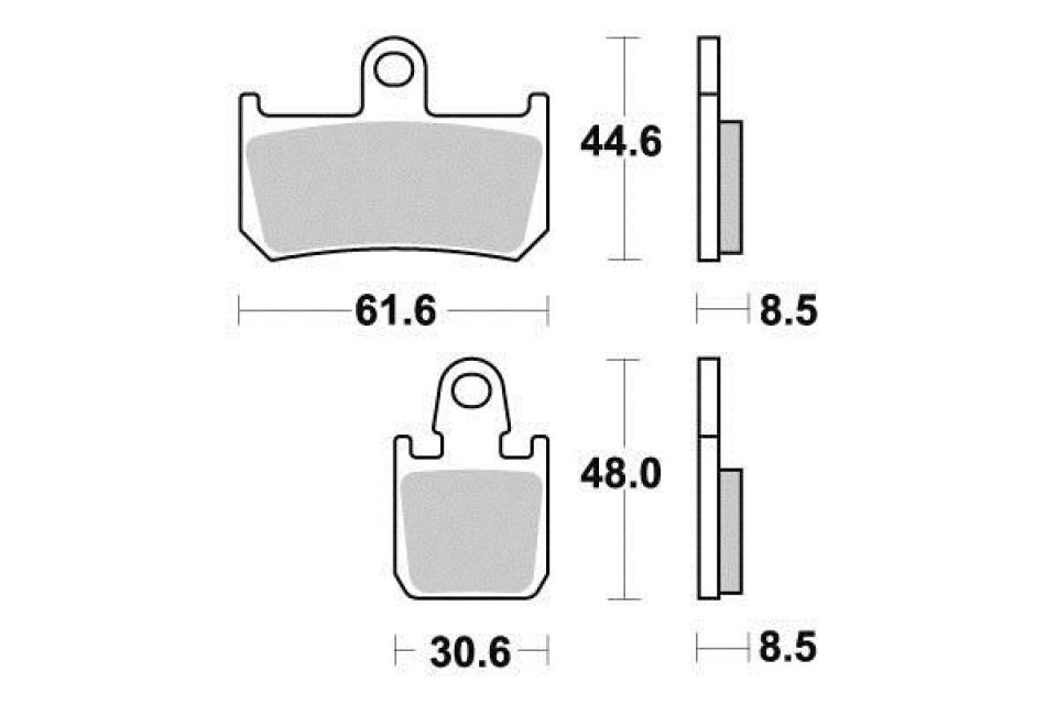 Plaquette de frein Ferodo pour Moto Yamaha 1000 Yzf R1 Sp-R Ohlins 2010 AVG / AVD Neuf