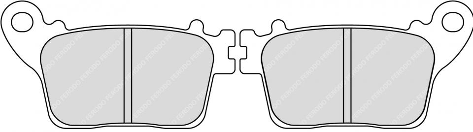 Plaquette de frein Ferodo pour Moto Suzuki 1000 Gsx-S Abs 2015 à 2019 AR Neuf