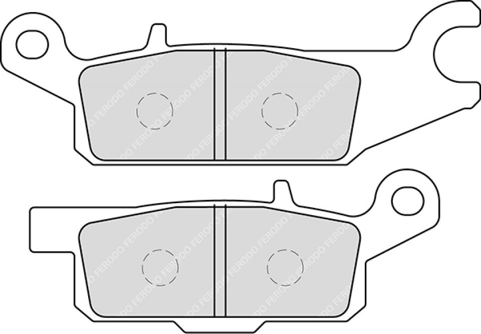 Plaquette de frein Ferodo pour Quad Yamaha 550 Yfm Grizzly (4X4) 2009 à 2014 AVG Neuf