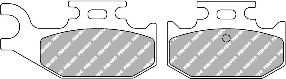 Plaquette de frein Ferodo pour Quad Yamaha 700 YFM R Raptor 2006 à 2018 FDB2235SG Neuf