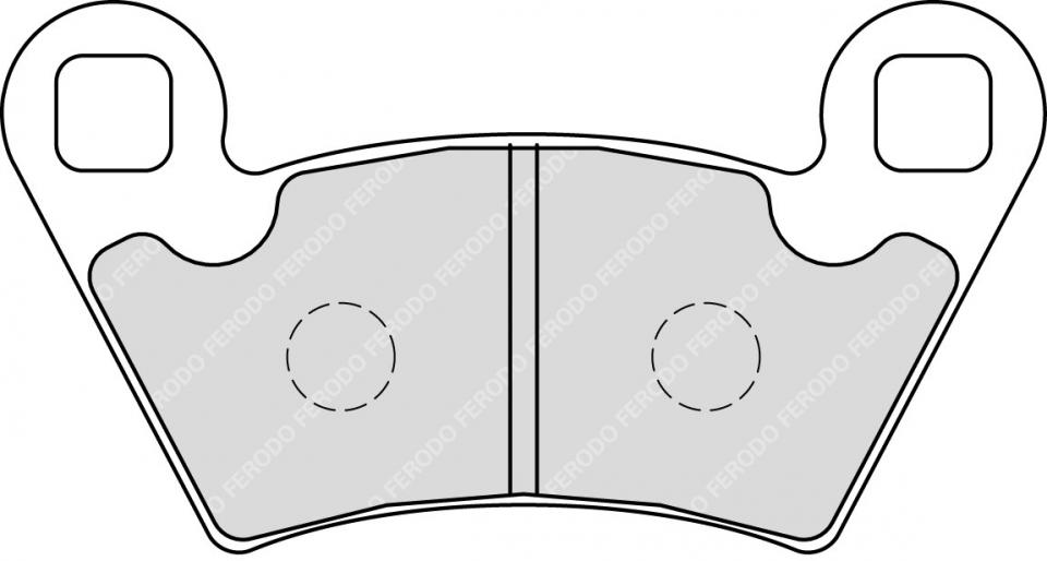 Plaquette de frein Ferodo pour Quad Polaris 400 Ranger 2013 à 2011 AR Neuf