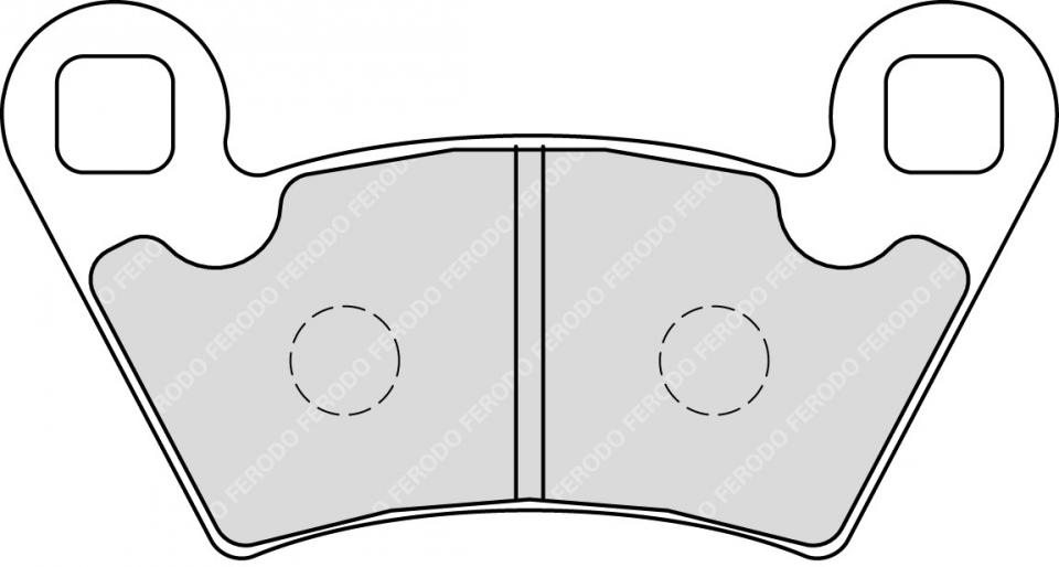 Plaquette de frein Ferodo pour Quad Polaris 500 Ranger Efi 4X4 Ho 2009 à 2011 ARG / ARD Neuf