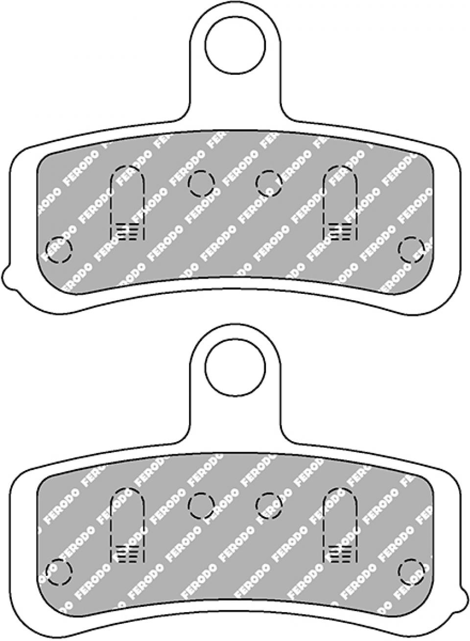 Plaquette de frein Ferodo pour Moto Harley Davidson 1690 FXDB Dyna Street Bob 2014 à 2017 AV Neuf