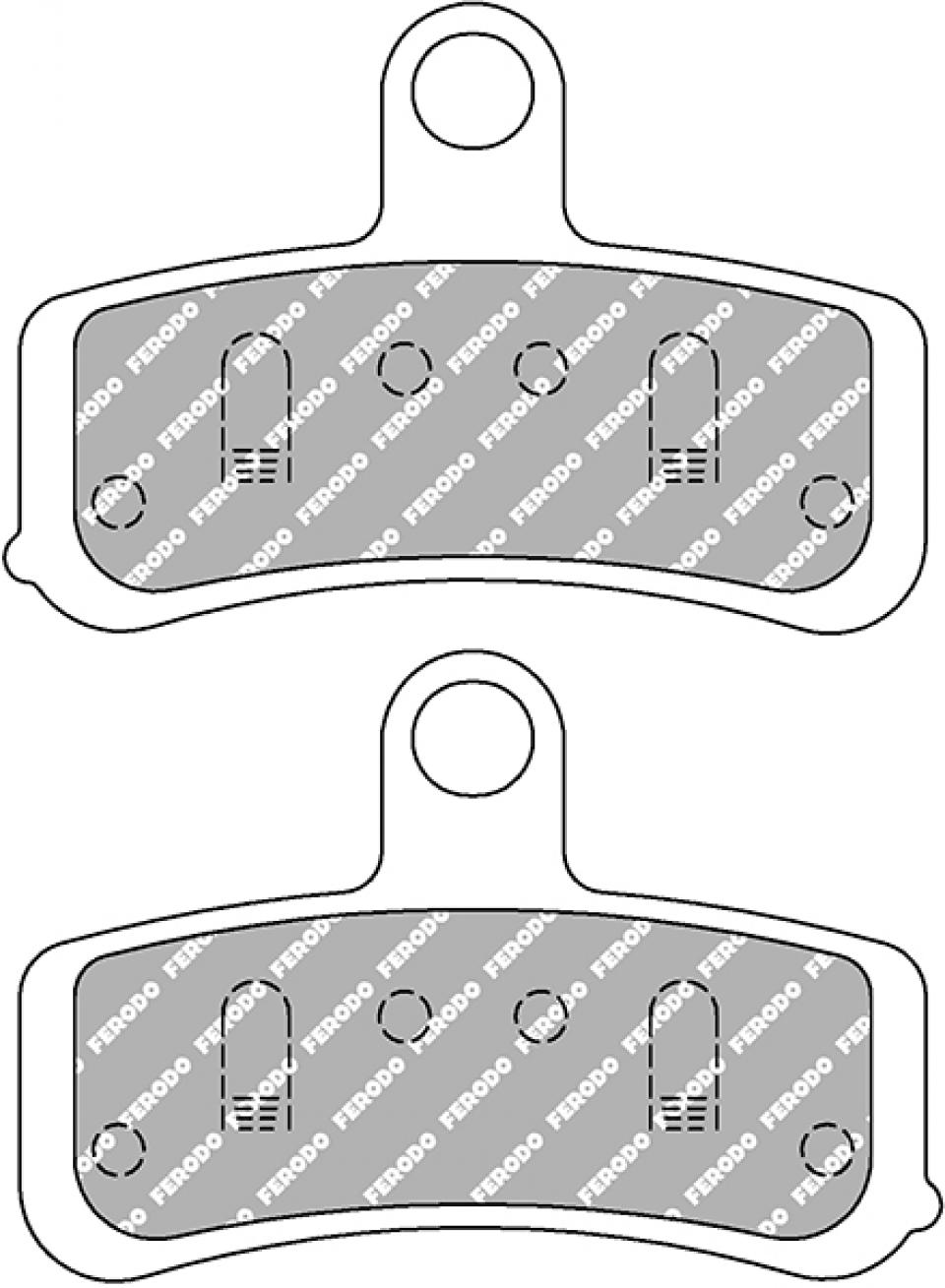 Plaquette de frein Ferodo pour Moto Harley Davidson 1584 Fxdl 2008 GN4 / AV Neuf