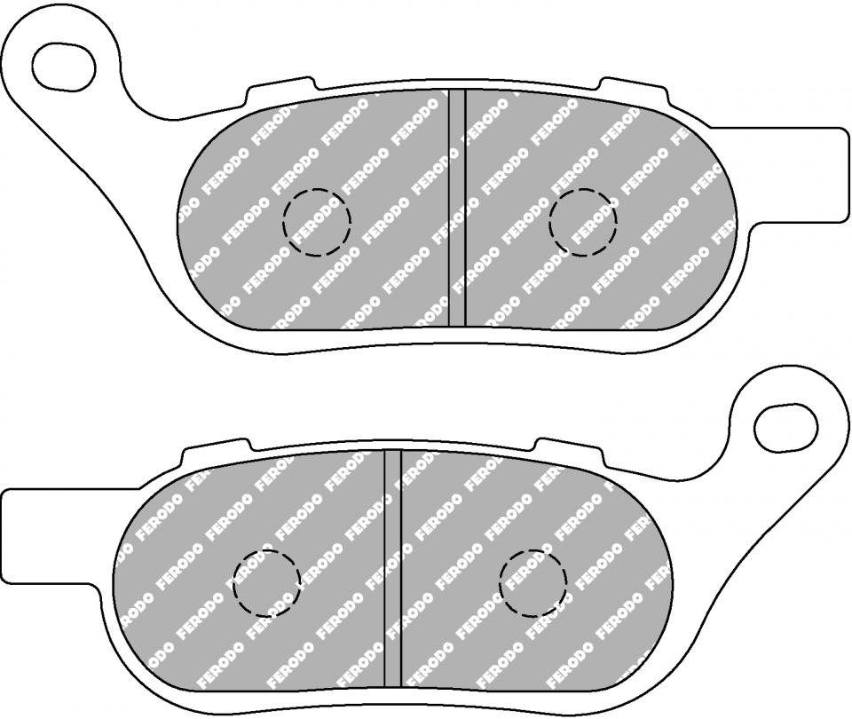 Plaquette de frein Ferodo pour Moto Harley Davidson 1690 Fxdwg I Dyna Wide Glide 2014 à 2017 AR Neuf