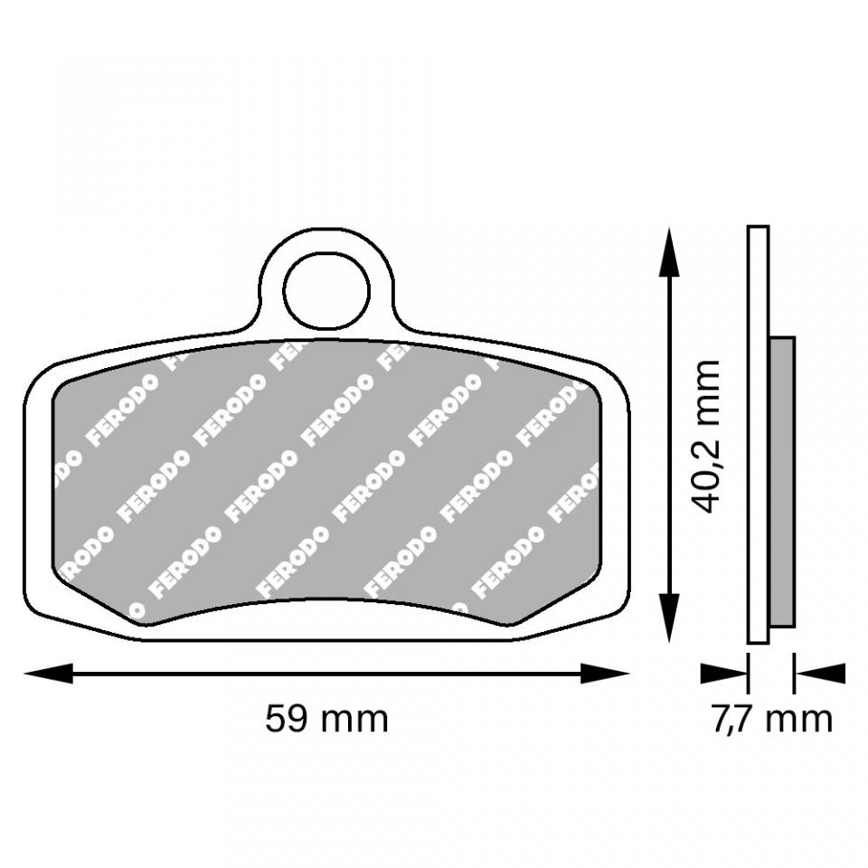 Plaquette de frein Ferodo pour Moto Gas gas 125 TX 2014 AV Neuf