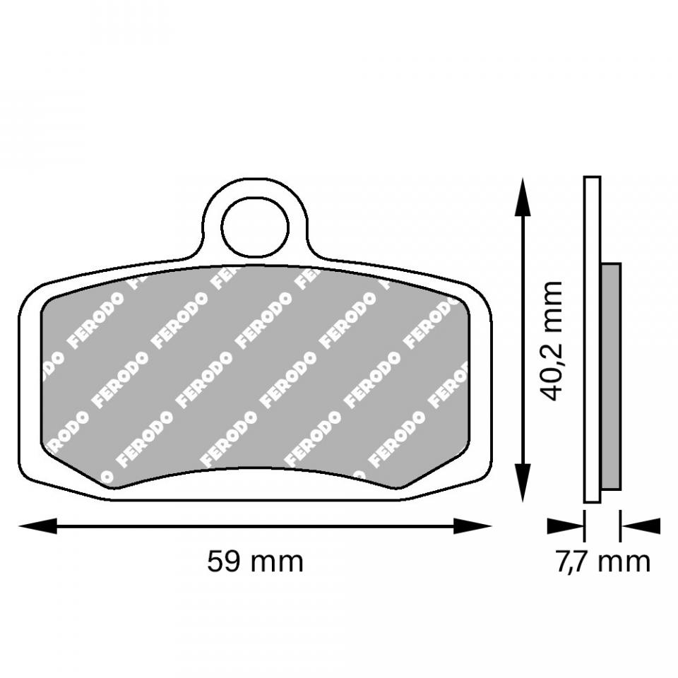 Plaquette de frein Ferodo pour Moto KTM 85 Sx Petites Roues 2012 à 2023 AV Neuf